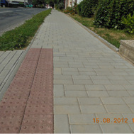 Oprava chodníku v Osvětimanech