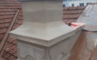 Oprava degradovaných věžiček na Měšťanské besedě Uherské Hradiště